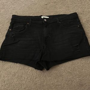 H&M Black Jean Shorts